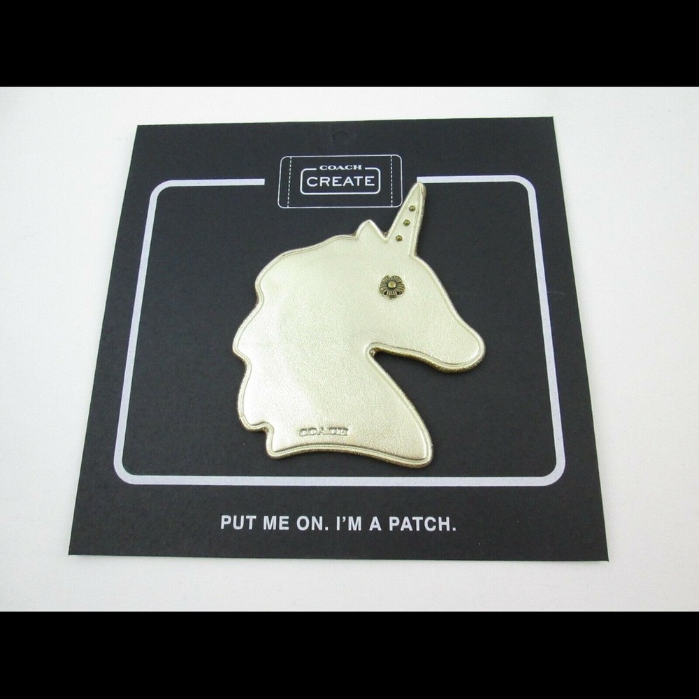 Coach Unicorn Shoe Patch Gold 42538